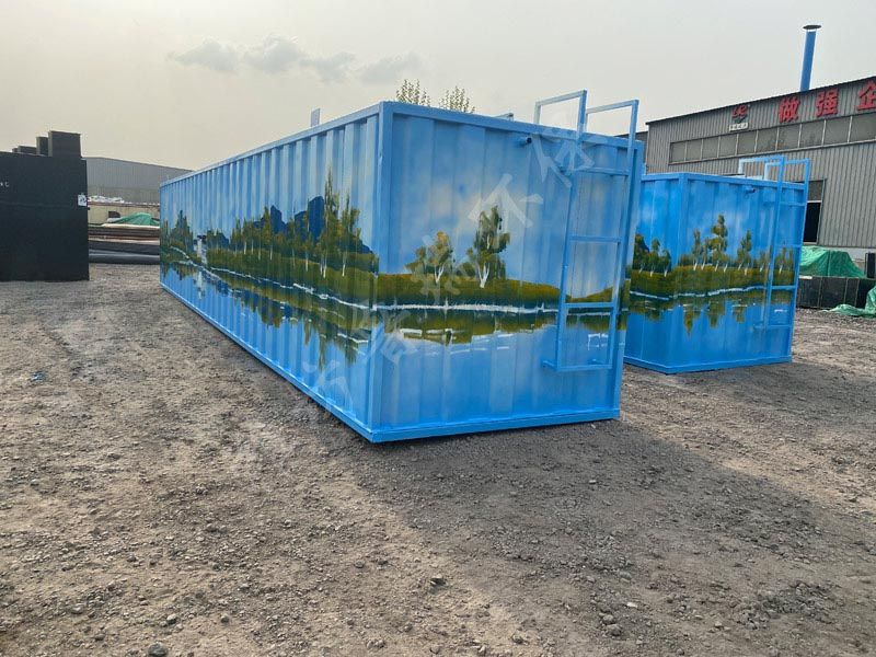 魯瑞遠達方艙醫院集裝箱彩繪型污水設備